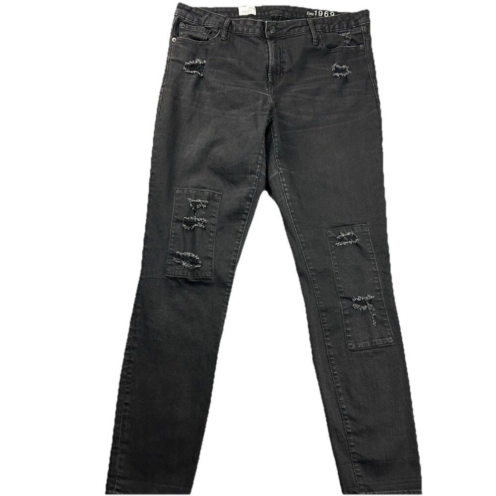 Gap 1969 Jeans Women. Black High Rise Skinny Size 30